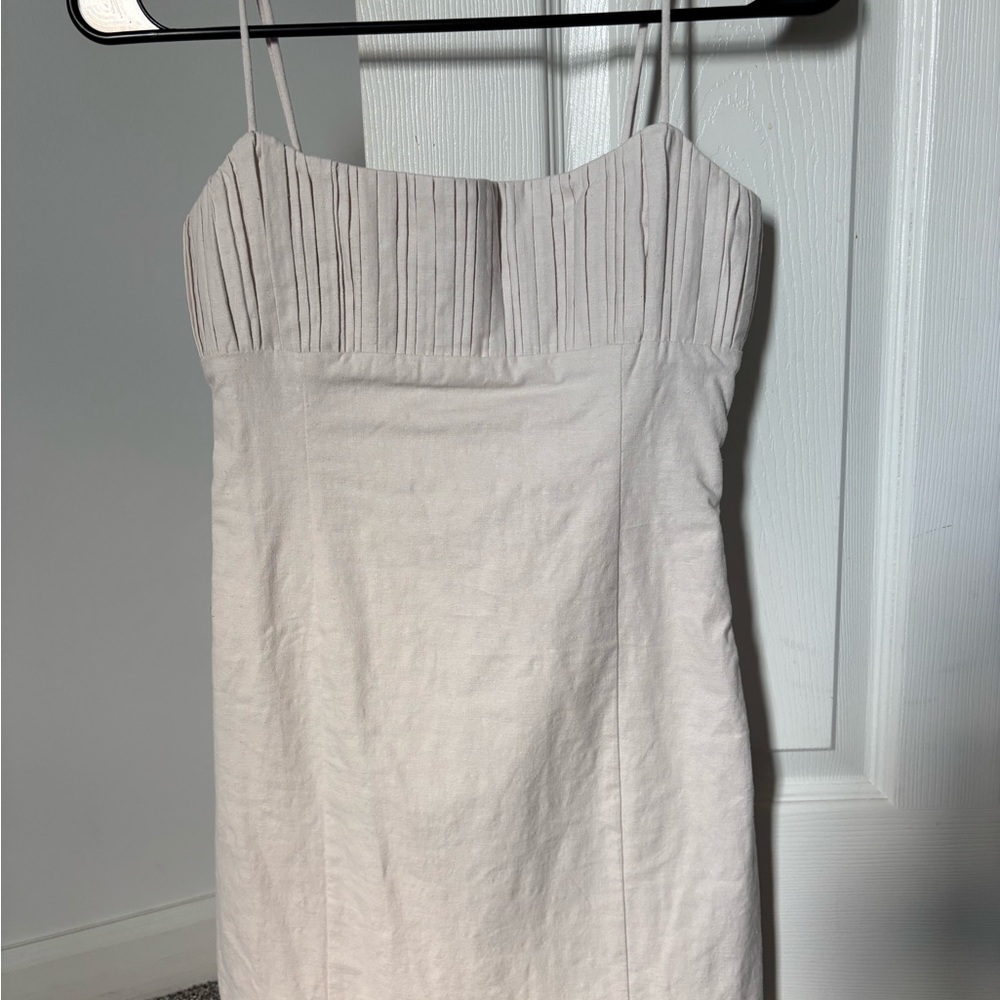 Maeve Strapless Cream Dress